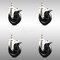 Service Caster 5 Inch 316SS Soft Rubber Swivel 12mm Threaded Stem Caster Set Lock Brake SCC SCC-SS316TSTTL20S514-SRS-M1215-4 - alternate 1